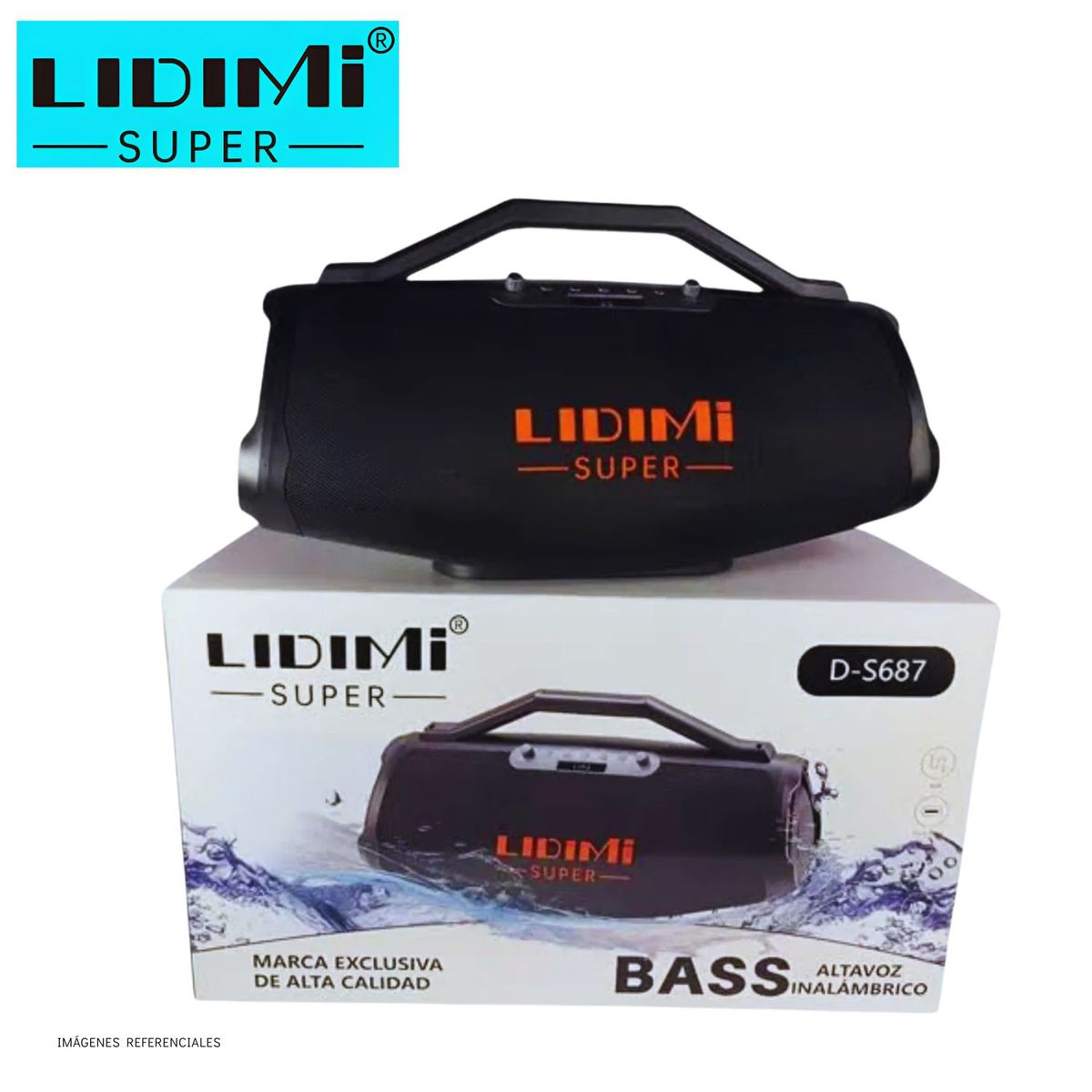 LIDIMI - Parlante Portatil Bluetooth LIDIMI D-S687 Audio Potente