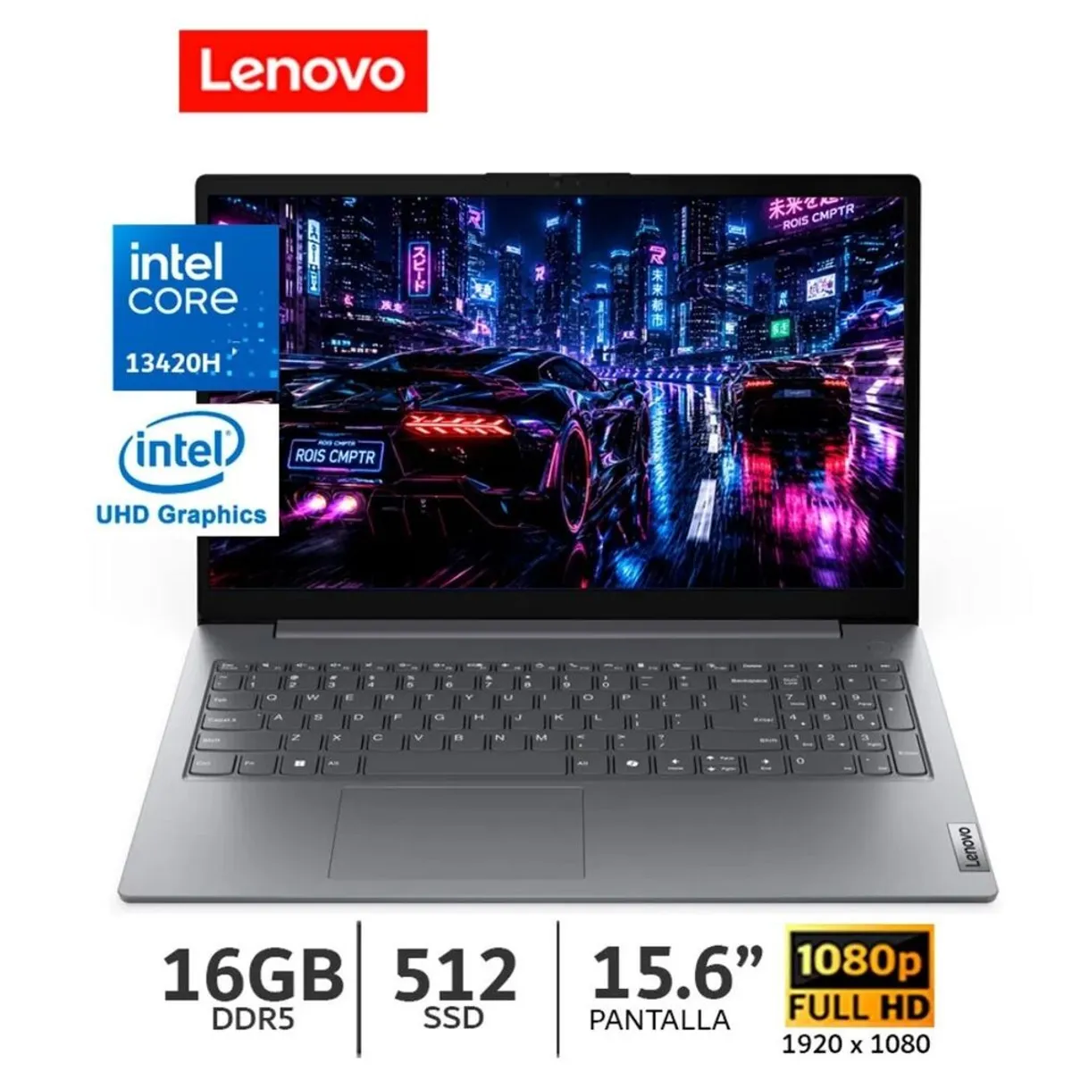 LENOVO - Laptop Lenovo V15 G4 Core I5-13420H Ram 16gb Ssd 512gb Pantalla 15.6 FHD.