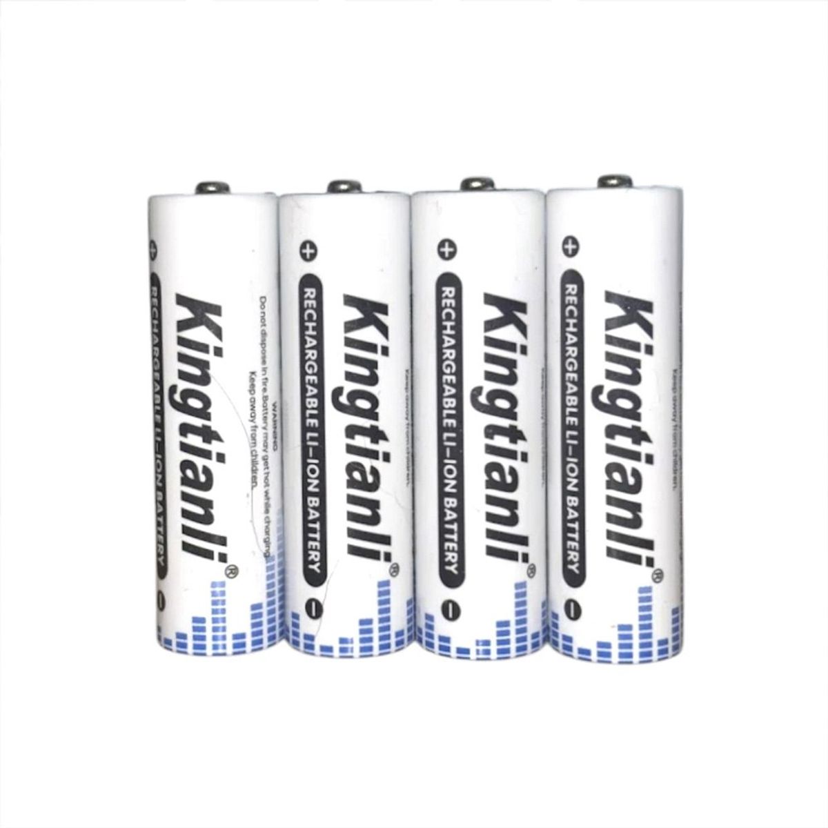 GENERICO - Pilas Recargables AA de Litio Kingtianli 3500mAh con Entrada USB Tipo-C
