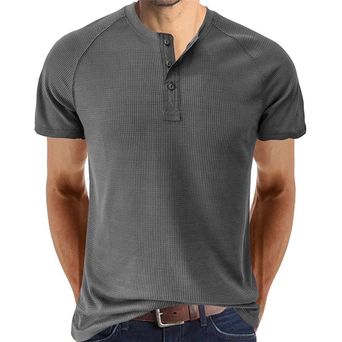 TIOZONEY - Polera Manga Corta Hombre