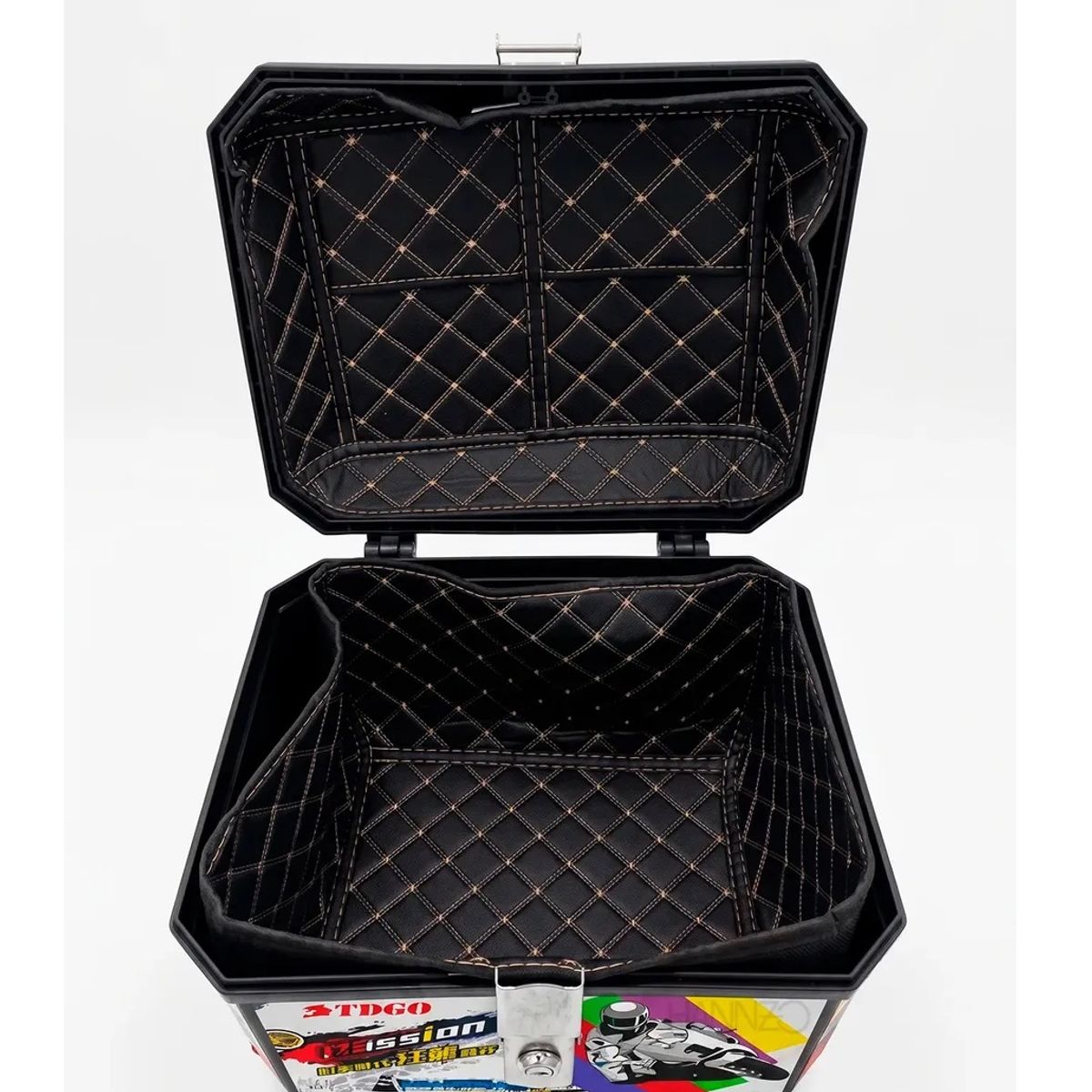 GENERICO - Caja Cajuela Para Moto Abs 42 Litros Con Diseño