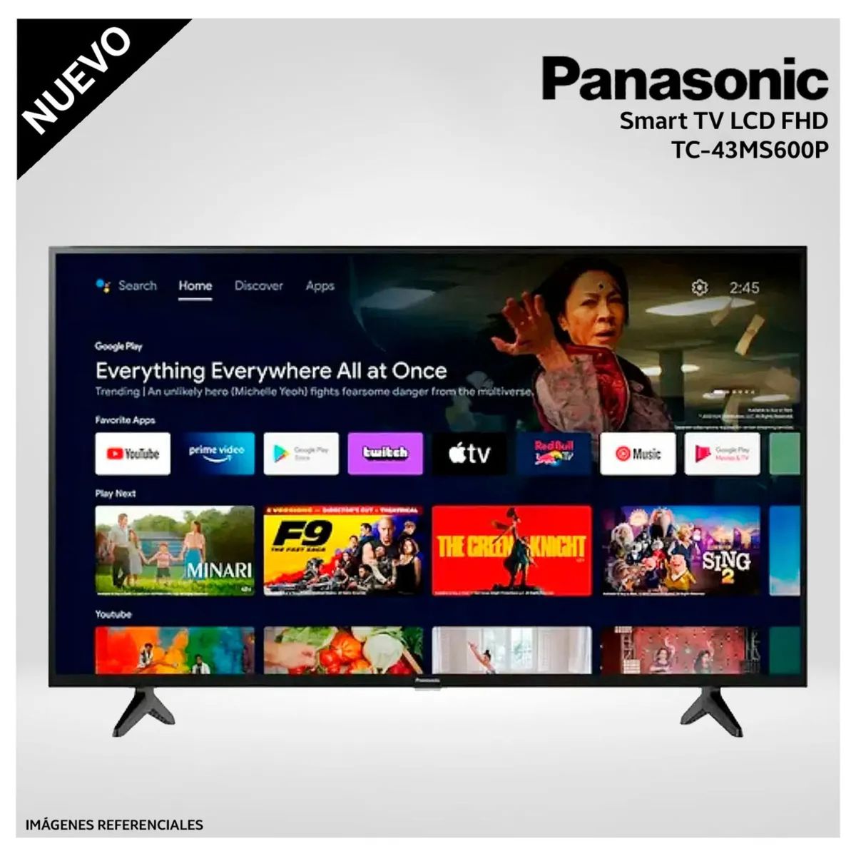 Panasonic - TV Panasonic 43´´ Smart FHD LCD - TC-43MS600P - Modelo Nuevo