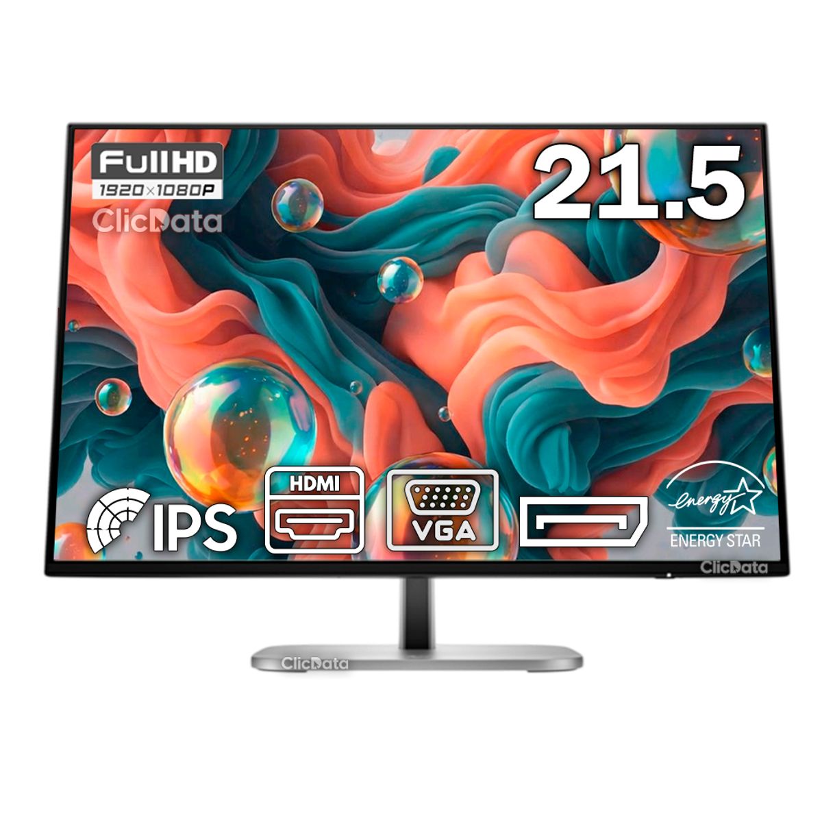 HP - Monitor Full HD de la serie HP 3 Pro de 21.5 pulgadas - 322ph, FHD/IPS/HDMI/DP/VGA