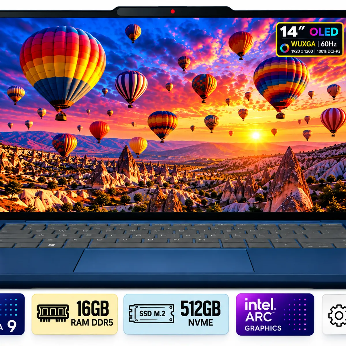 LENOVO - Laptop Lenovo IdeaPad Slim 5 14IMH10 Intel Core Ultra 9 Ram 16Gb SSD 512Gb 14"WUXGA Oled FreeDos