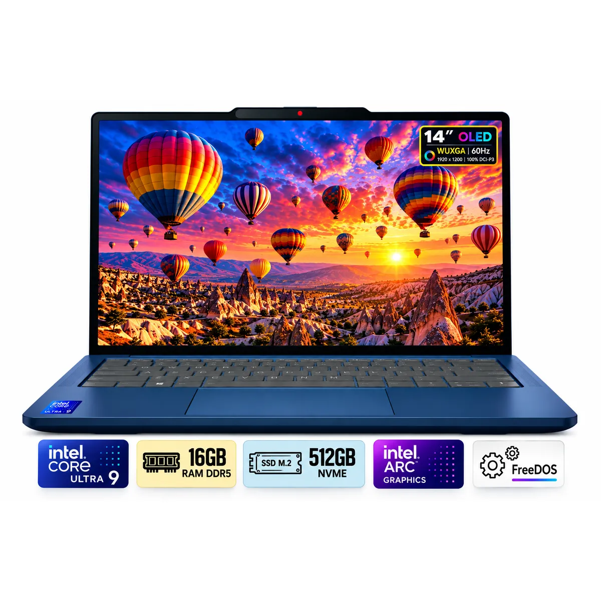 LENOVO - Laptop Lenovo IdeaPad Slim 5 14IMH10 Intel Core Ultra 9 Ram 16Gb SSD 512Gb 14"WUXGA Oled FreeDos