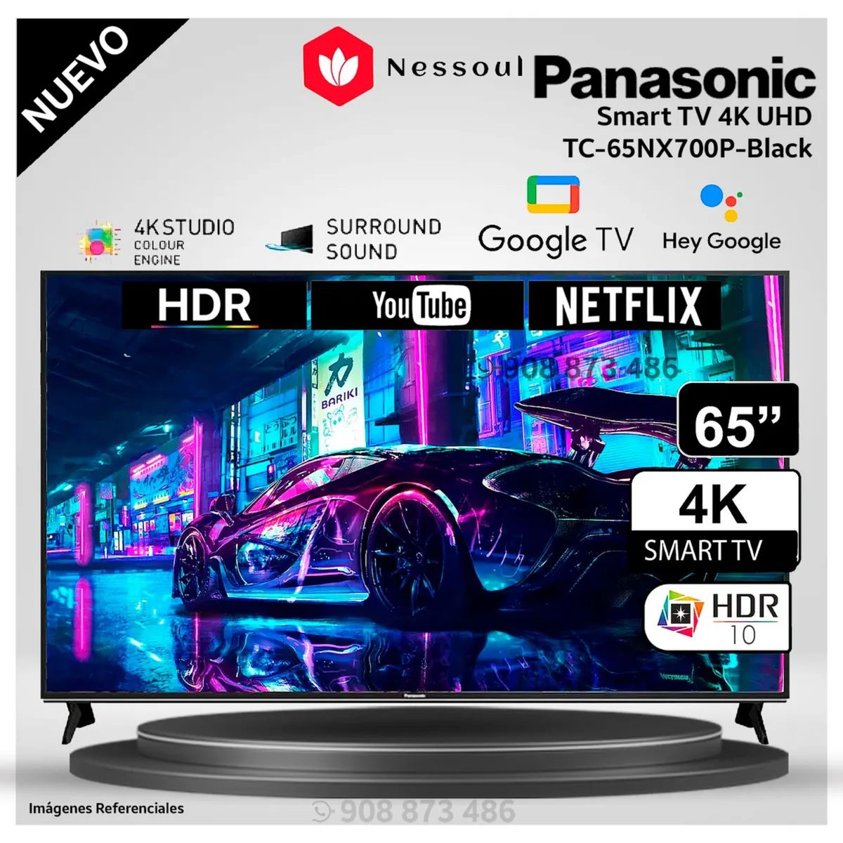 Panasonic - Televisor Panasonic Smart  65´´4K TV LED UHD TC-65NX700P - Modelo Nuevo