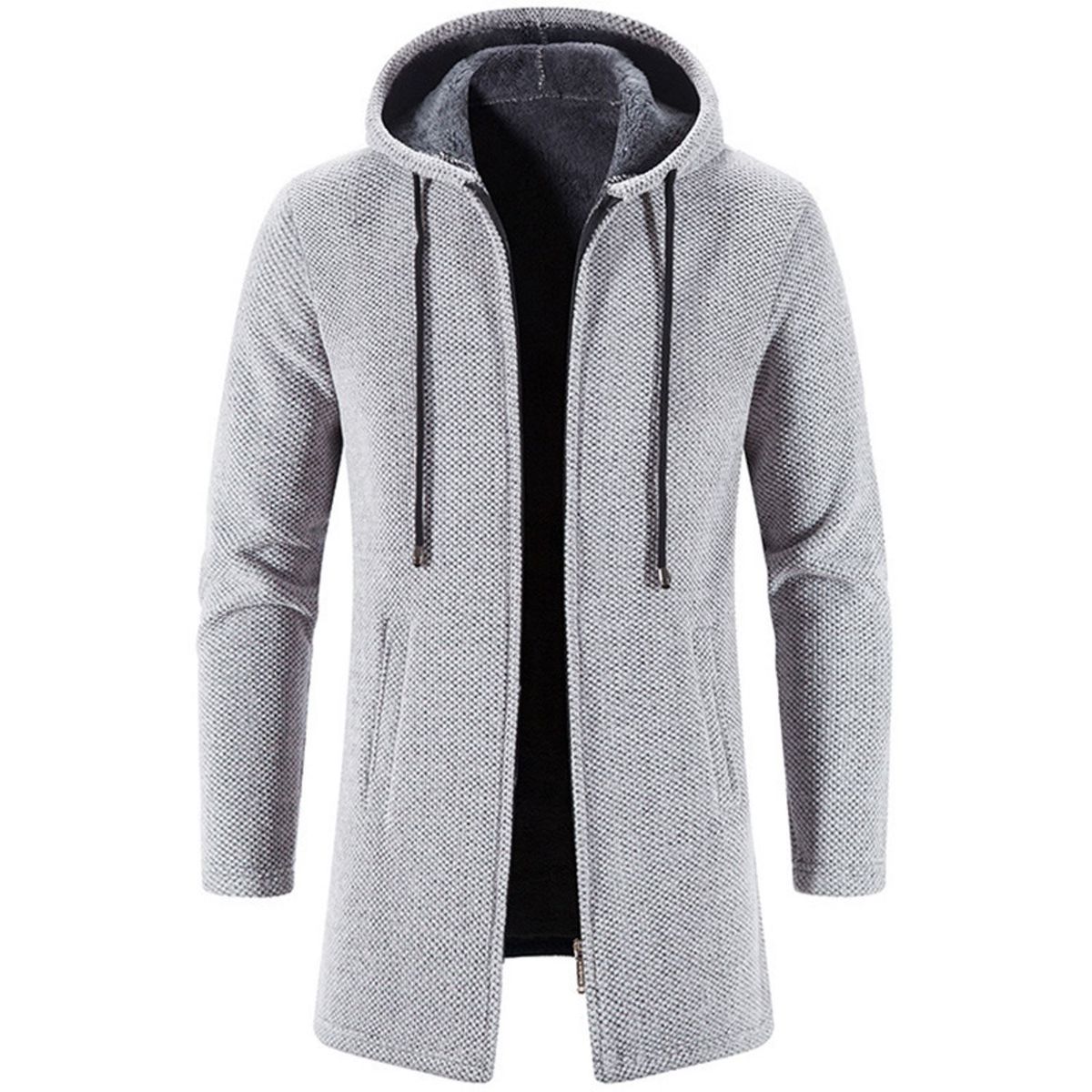TIOZONEY - Gabardina para hombres - Blanco
