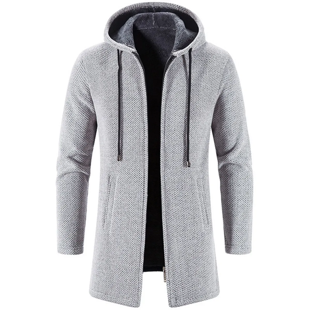 TIOZONEY - Gabardina para hombres - Blanco
