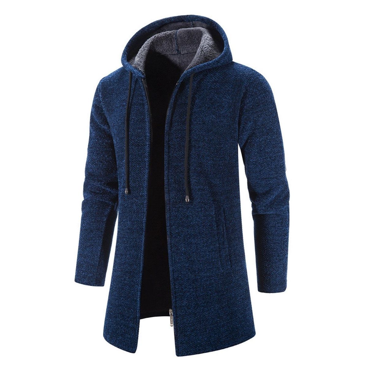 TIOZONEY - Gabardina para hombres - Azul