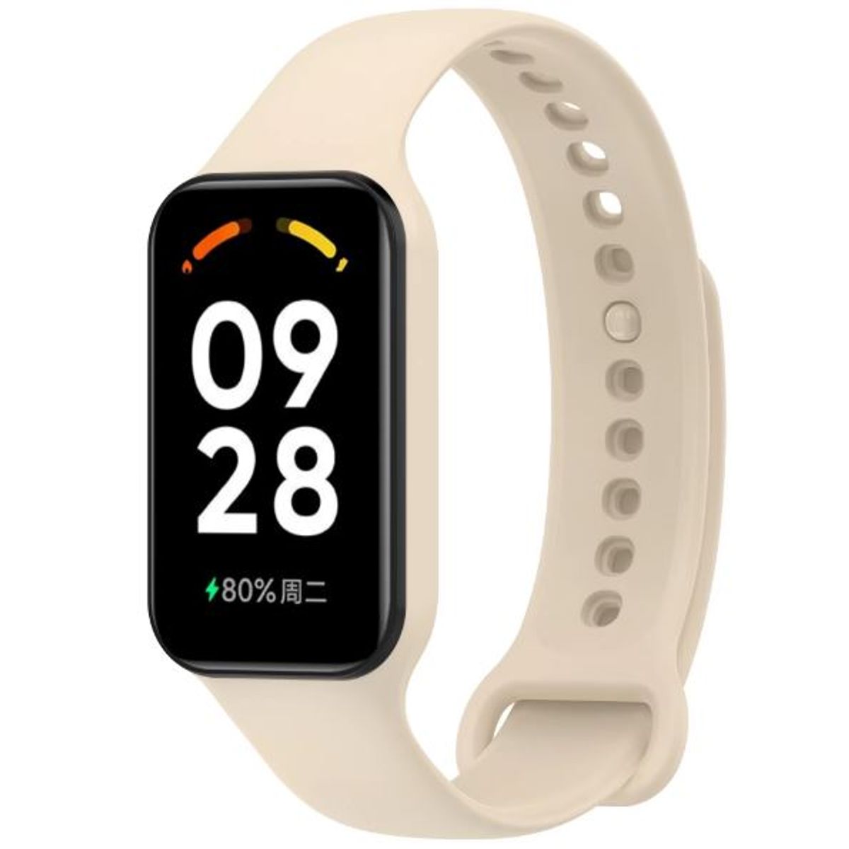 GENERICO - Correa Compatible Para Xiaomi Band 8 Active - Beige