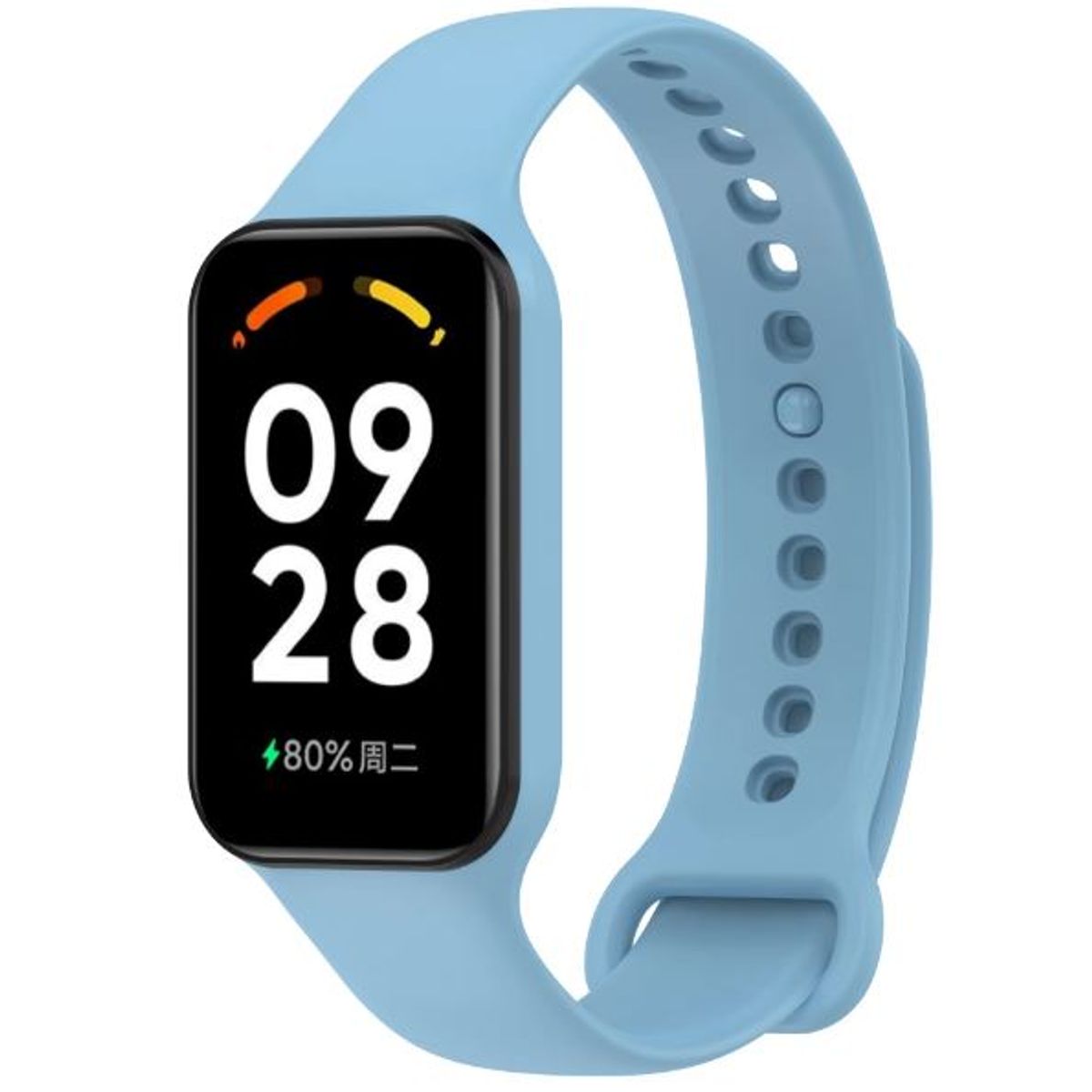 GENERICO - Correa Compatible Para Xiaomi Band 8 Active - azul celeste