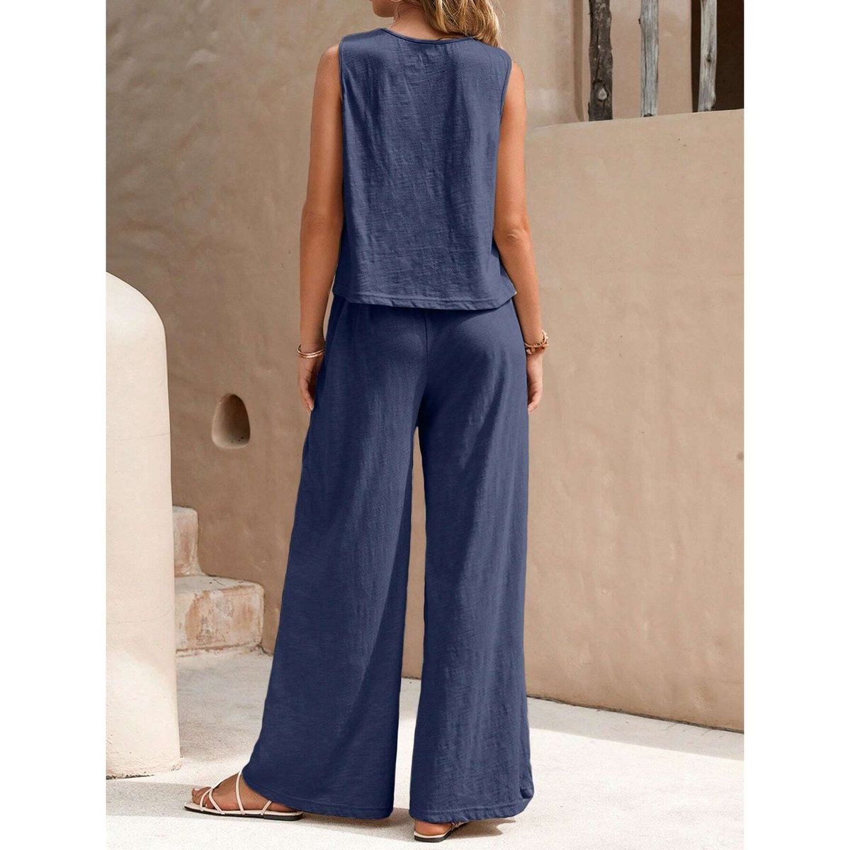 TIOZONEY - Blazer vest y pantalones casuales para mujeres Traje