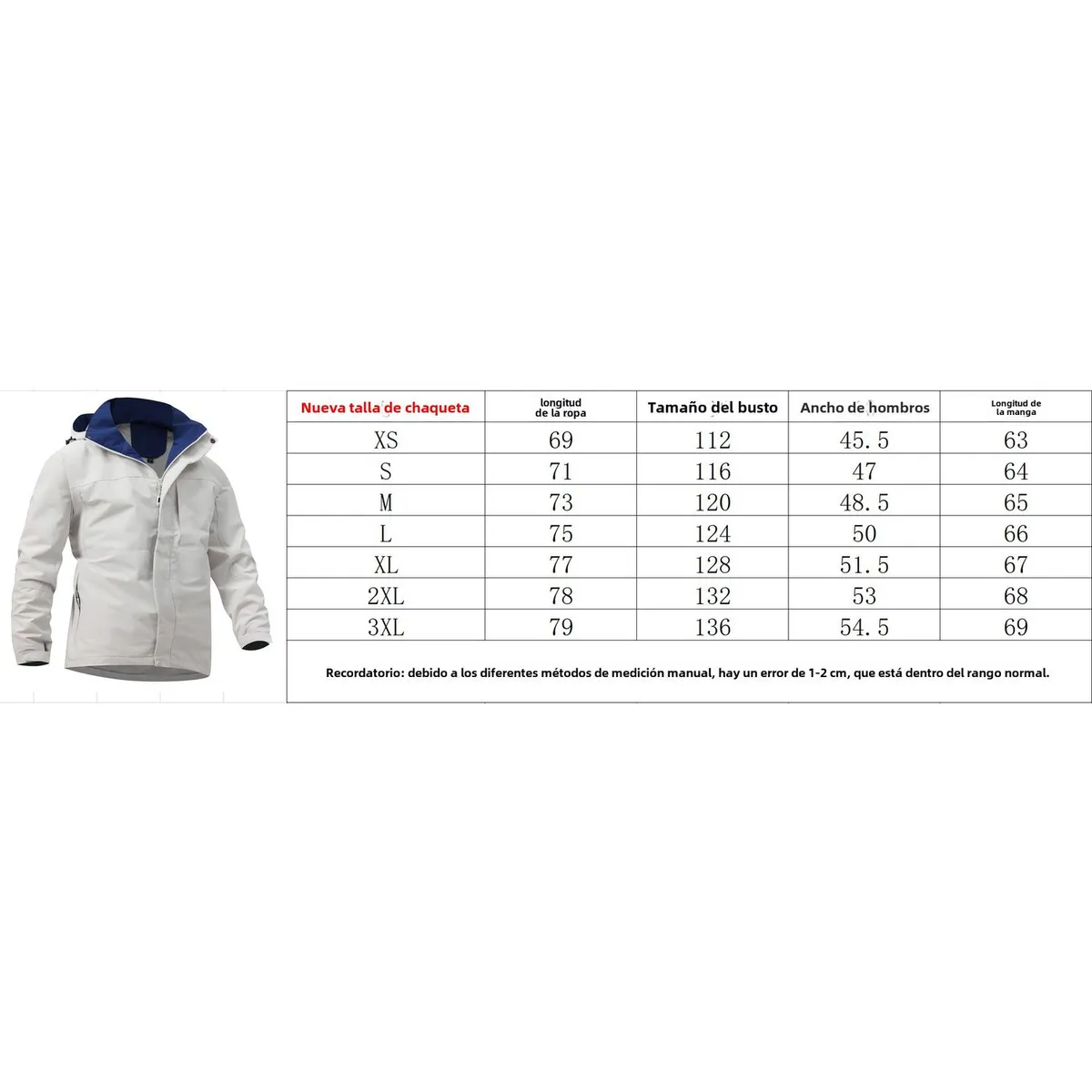 TIOZONEY - Chaqueta Hombre -Gris