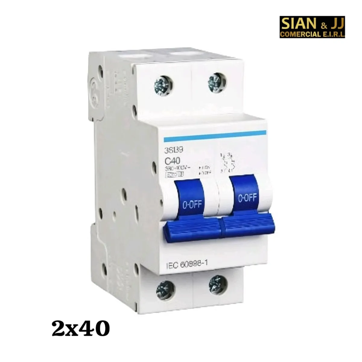 INTERRUPTOR TERMOMAGNETICO  2X40 AMP 220V /415V MARCA CELUX, marca GENERICO - Foto Principal