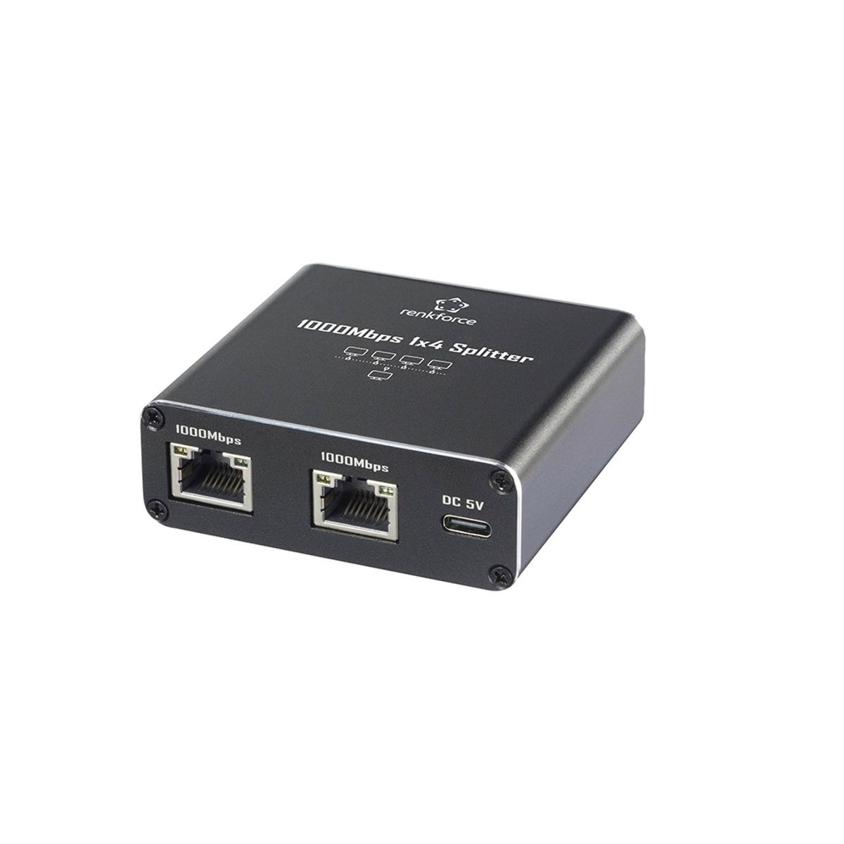 OEM - Switch Renkforce RF-GES-400 Gigabit Ethernet 4 puertos RJ45 y alimentación USB