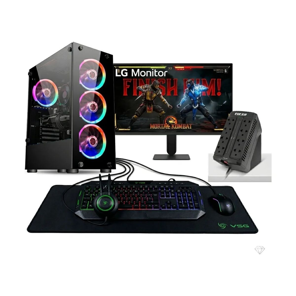 GENERICO - PC Gamer PCYA AMD Ryzen 7 8700G 16GB RAM DDR5 1TB SSD M.2 Radeon 780M 24 FHD FreeDOS.