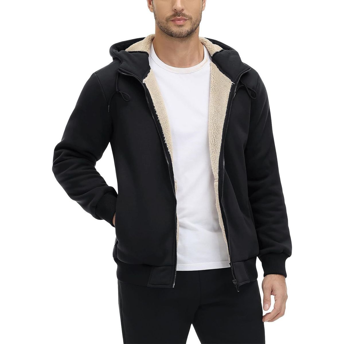 TIOZONEY - Sudadera con capucha para hombres de invierno