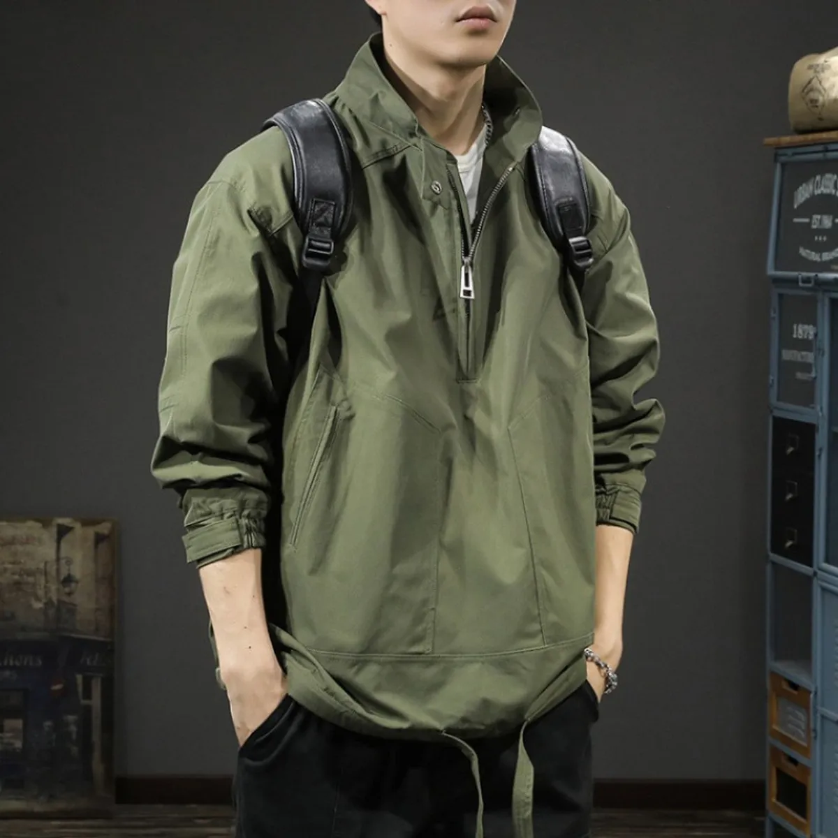 TIOZONEY - Chaqueta ligera para hombres
