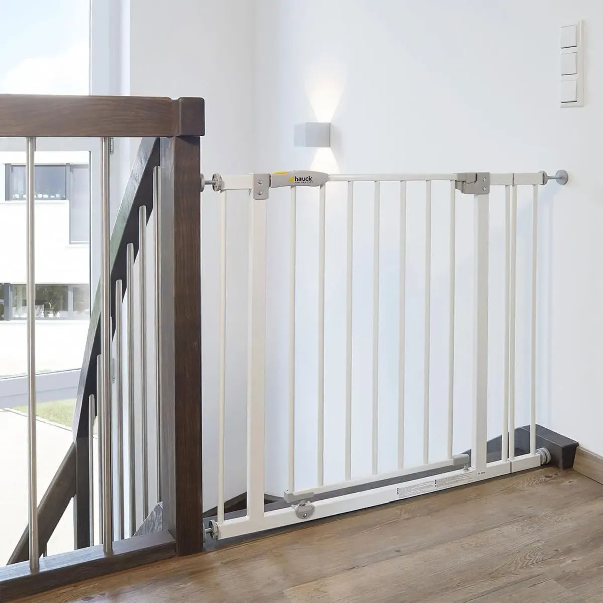 EVERSO - Reja De Seguridad Escalera Puerta Ajustable Bebés Y Mascotas