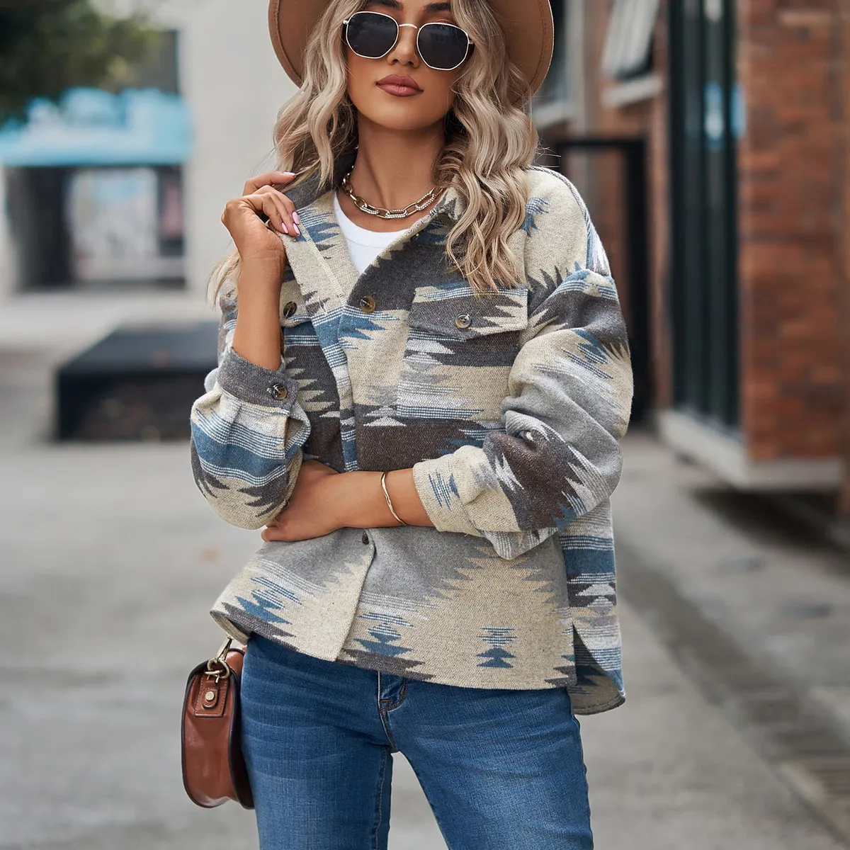 TIOZONEY - Camisa de mujer  Gris