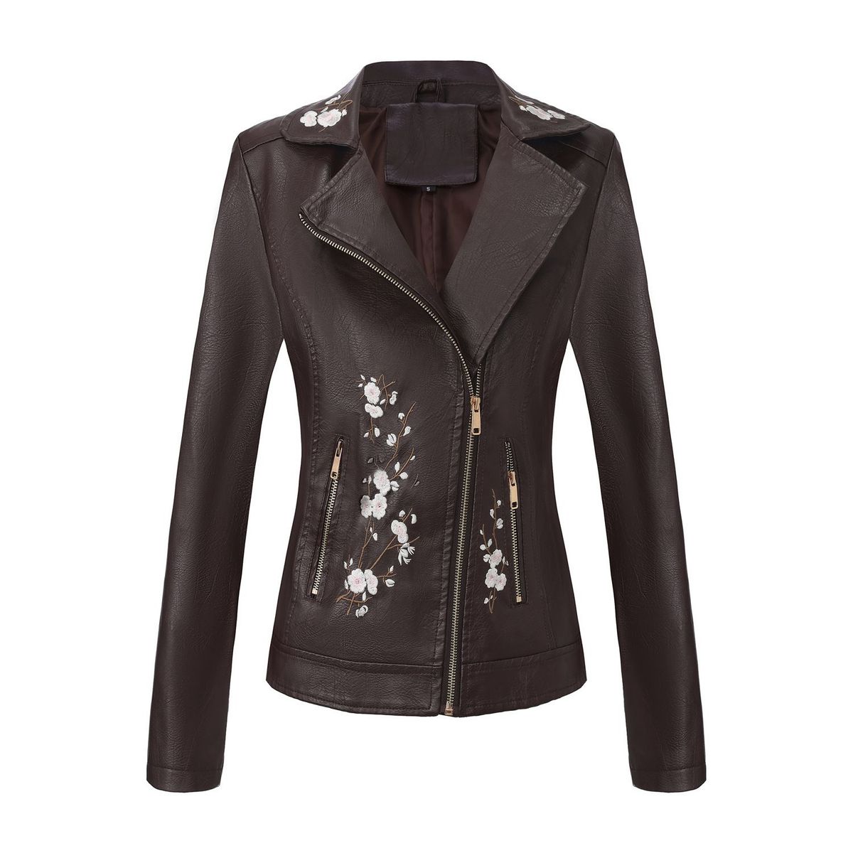 TIOZONEY - Chaquetas de mujer-Café