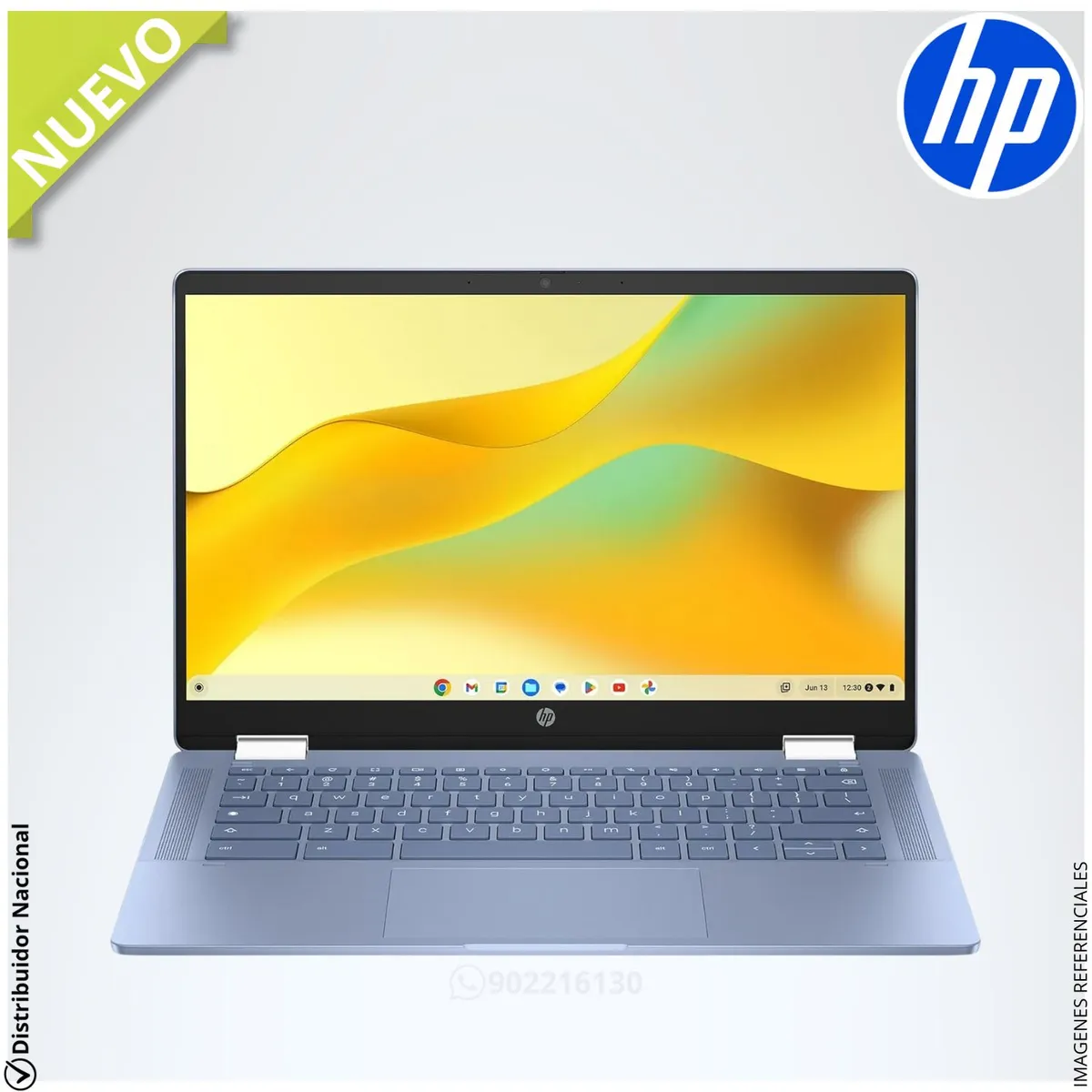 HP - Laptop 2-IN-1 HP CHROMEBOOK X360 14 LCD HD táctil Intel® N100 4G RAM 64GB RAM 9G3C0UA