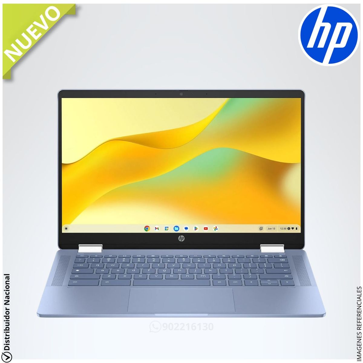 HP - Laptop 2-IN-1 HP CHROMEBOOK X360 14 LCD HD táctil Intel® N100 4G RAM 64GB RAM 9G3C0UA