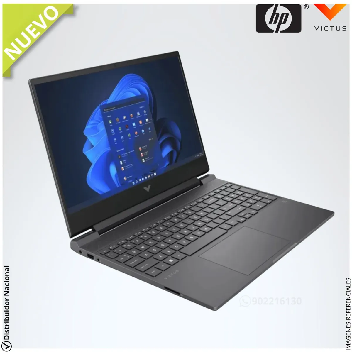 HP - Laptop Gamer HP VICTUS 15-FB3093DX 15.6" FULL HD 144Hz AMD Ryzen™ 7 7445HS RTX™ 4050 16GB RAM 512GB SSD BM4X8UA