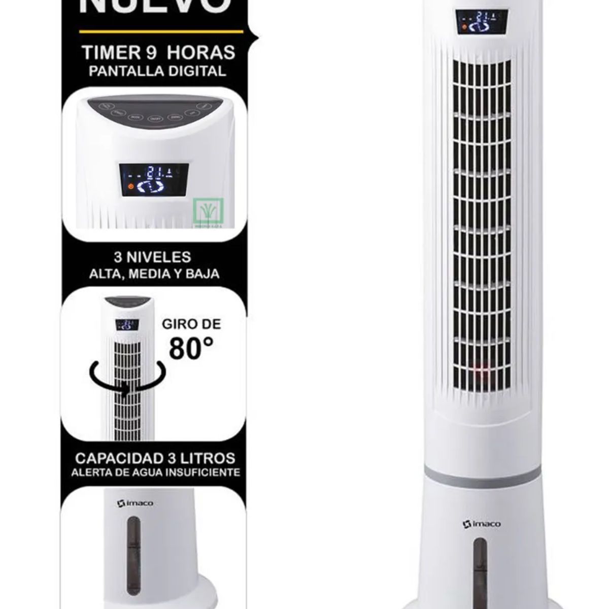 Imaco - Enfriador de Aire Digital IYS5535 58W Imaco
