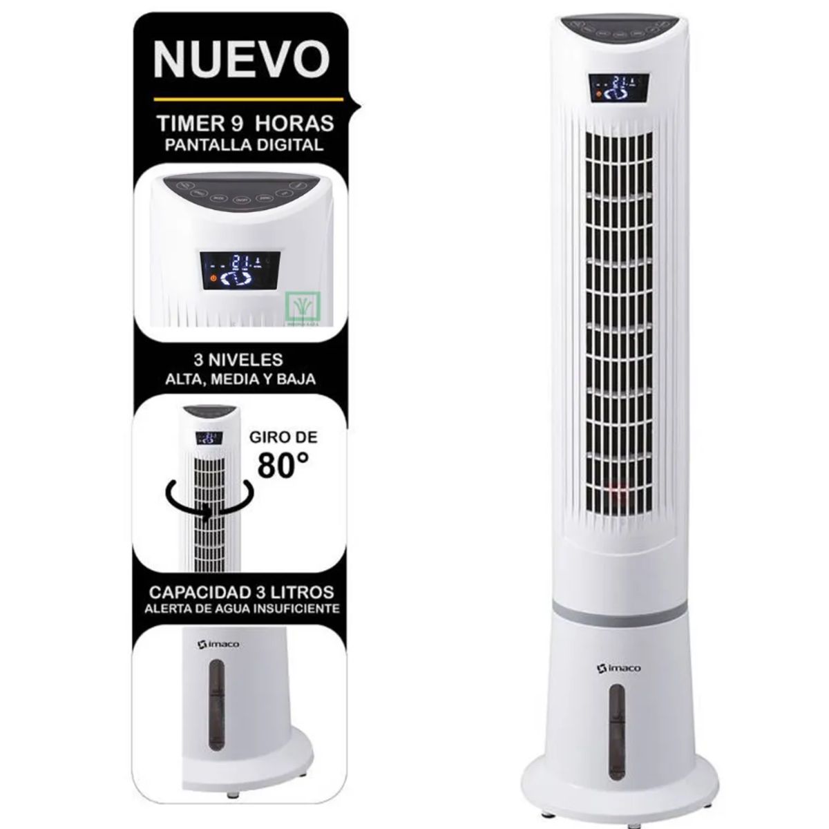 Imaco - Enfriador de Aire Digital IYS5535 58W Imaco