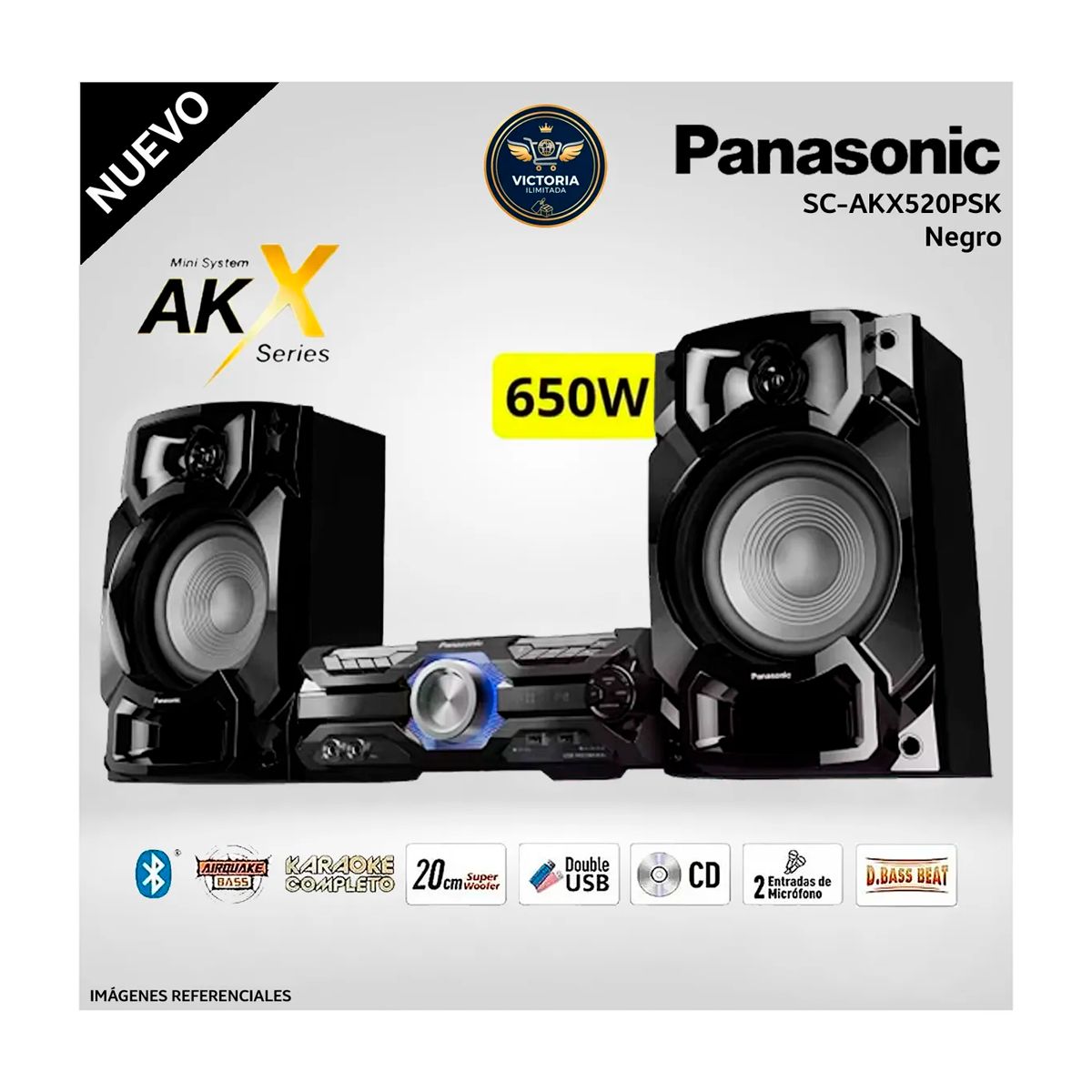 Panasonic - Panasonic SC-AKX520PSK 650W- Negro