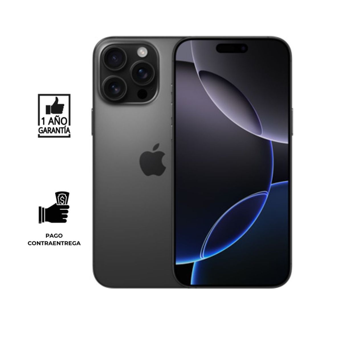 APPLE - iPhone 16 Pro 128 GB I Reacondicionado grado A I color: Negro Titanio