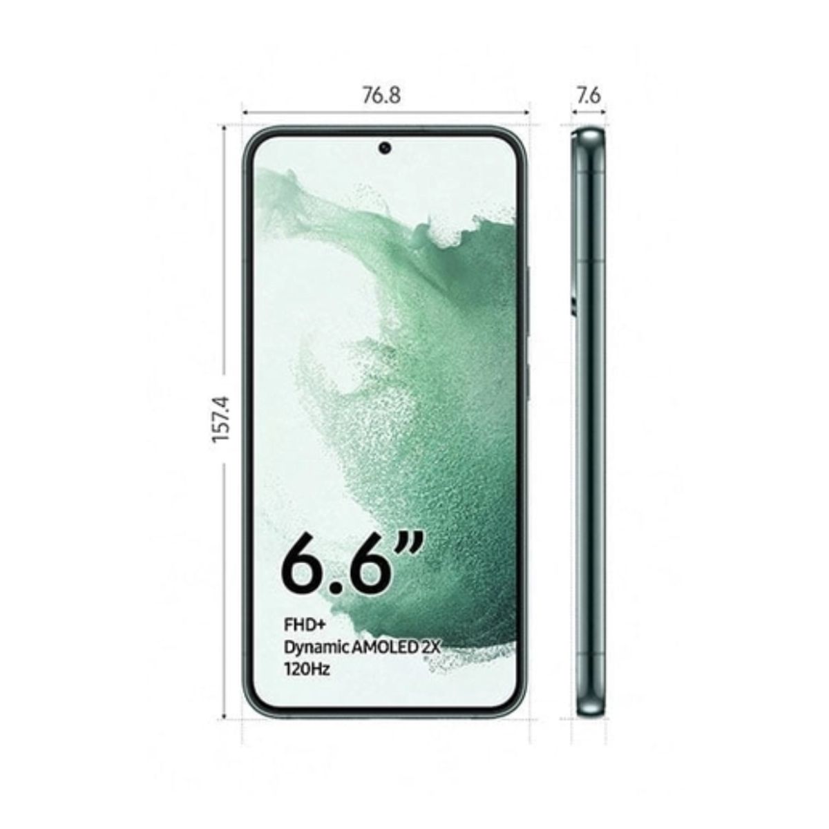 SAMSUNG - Celular Samsung Galaxy S22 Plus 5G 6.6"  Pulg. 8GB RAM 128GB Android 12 - Verde