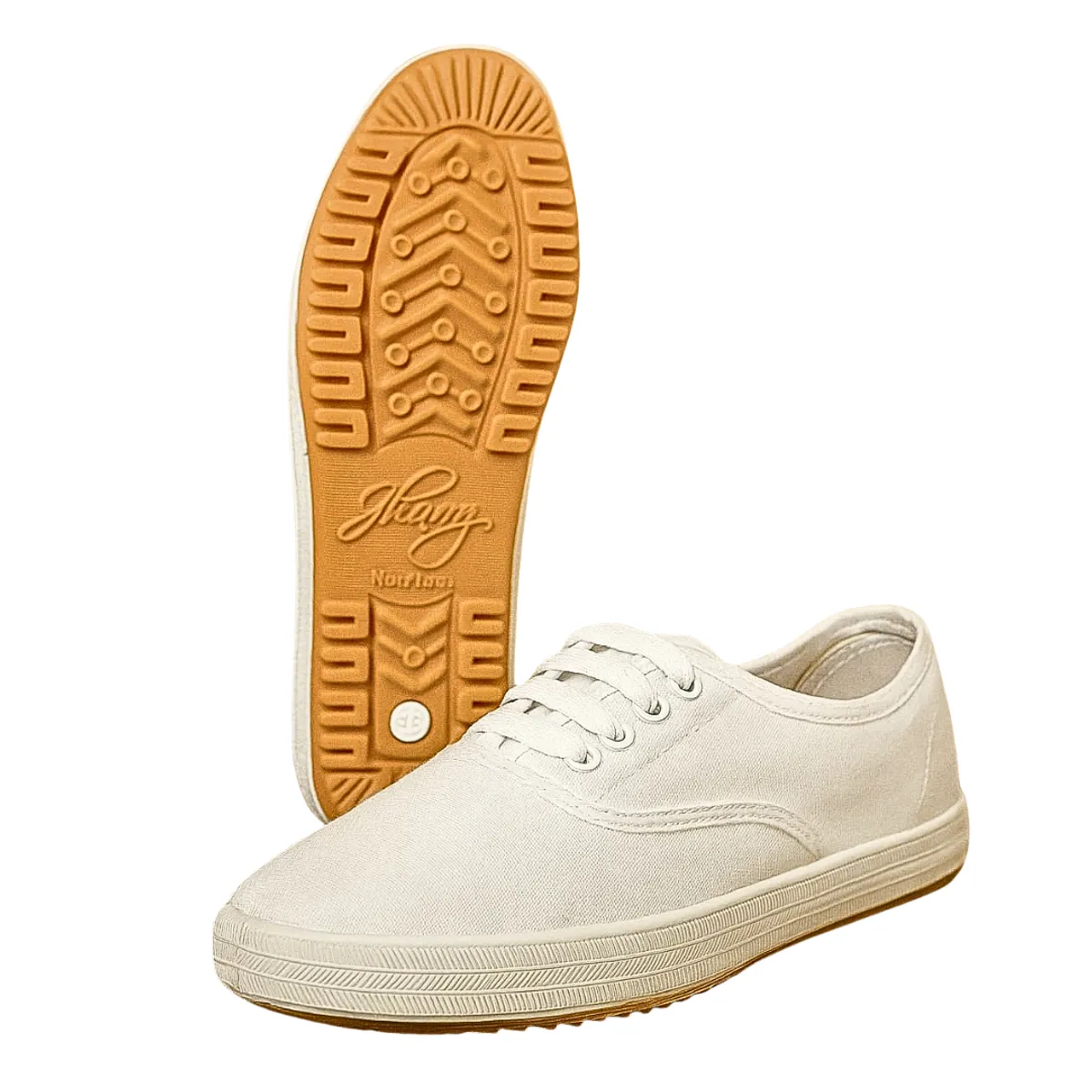 GENERICO - Zapatilla lona blanc negr dama nana personal unifor