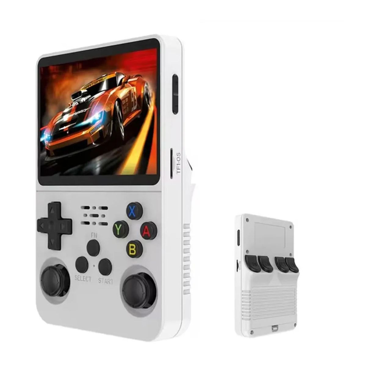 Mini Consola Retro R36S Blanco 64GB + Estuche Negro, marca GENERICO - Foto Principal