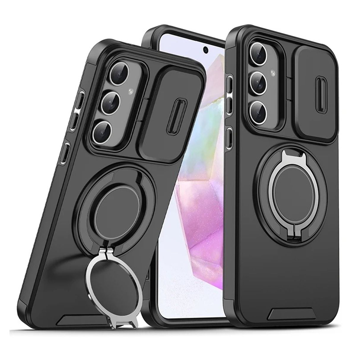OEM - Carcasa Case Galaxy S25 Ultra Anillo Holder Soporte 360 Grados