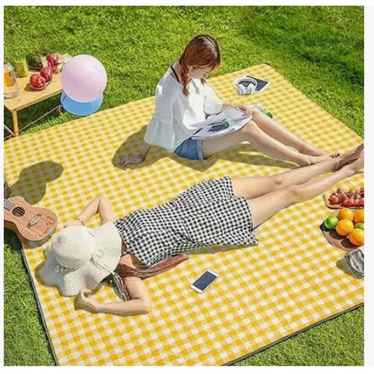 GENERICO - CANASTA PICNIC CUADROS