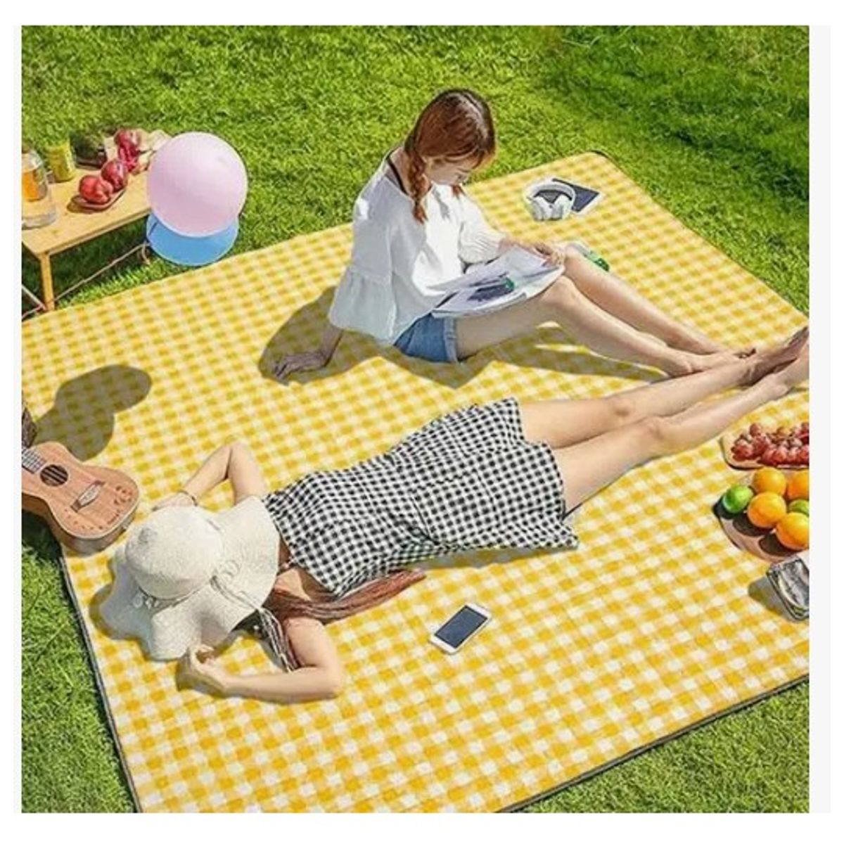 GENERICO - CANASTA PICNIC CUADROS