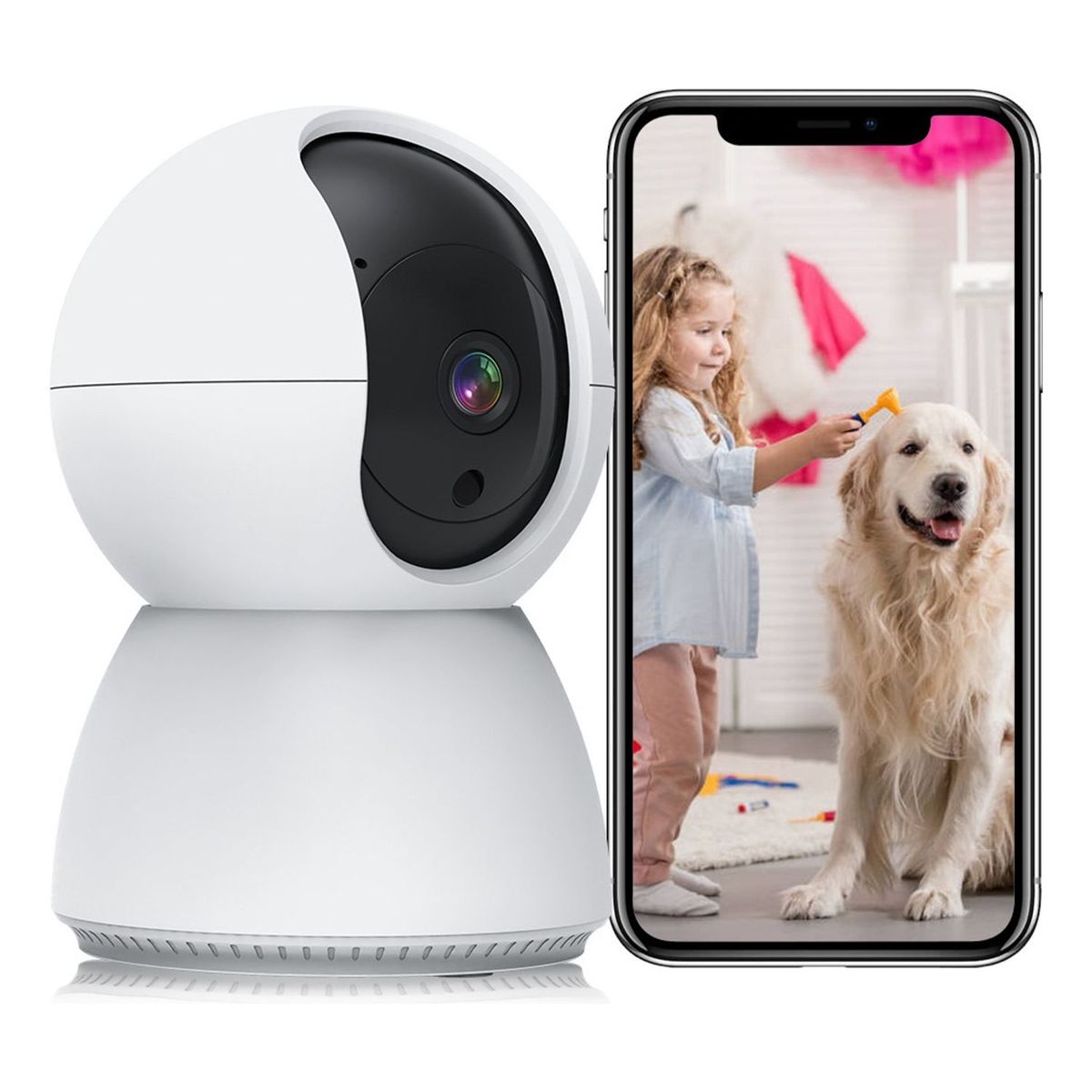 TIOZONEY - Monitor Para Bebe Wifi Cámara De Seguridad Y Vigilancia Ip