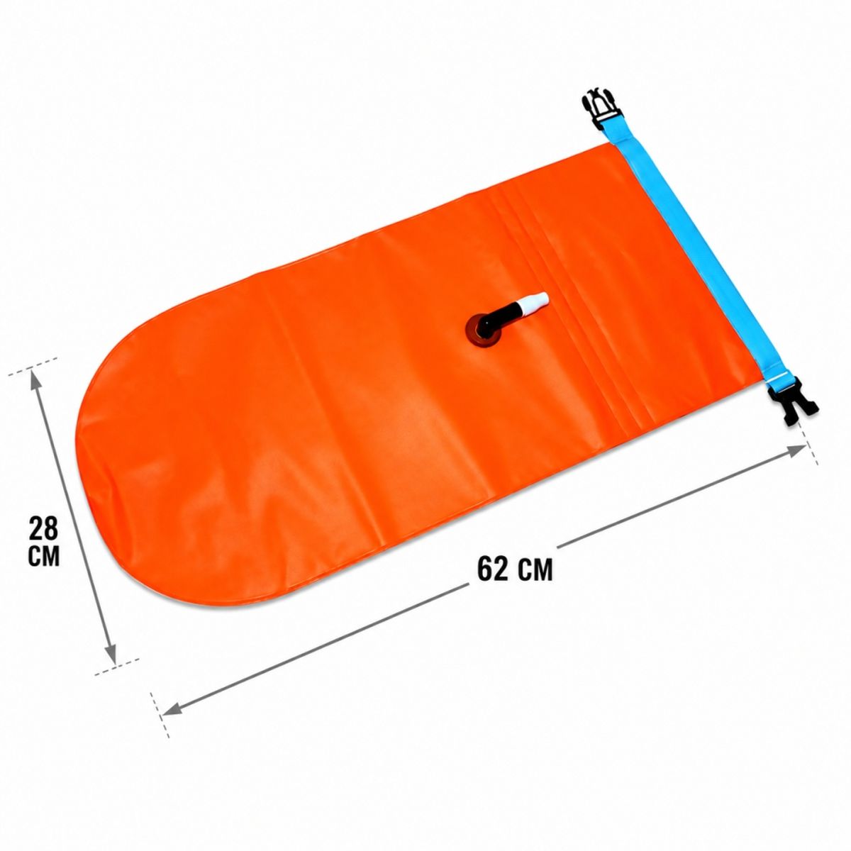 GENERICO - Boya de Natación Inflable con Bolsa Impermeable Porta accesorios para Aguas Abiertas Winner