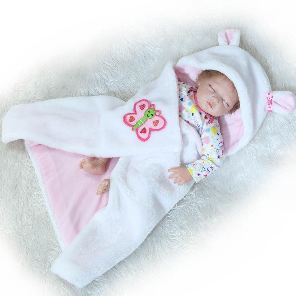 TIOZONEY - Muñeca bebe reborn vinilo de silicona juguetes