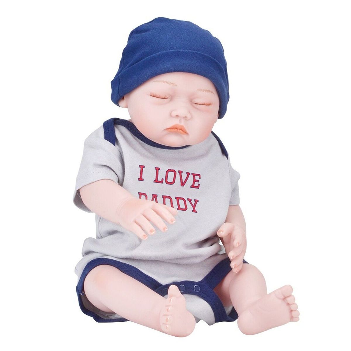 TIOZONEY - Ucaaan 20 pulgadas cuerpo completo de silicona Reborn Baby Boy realis