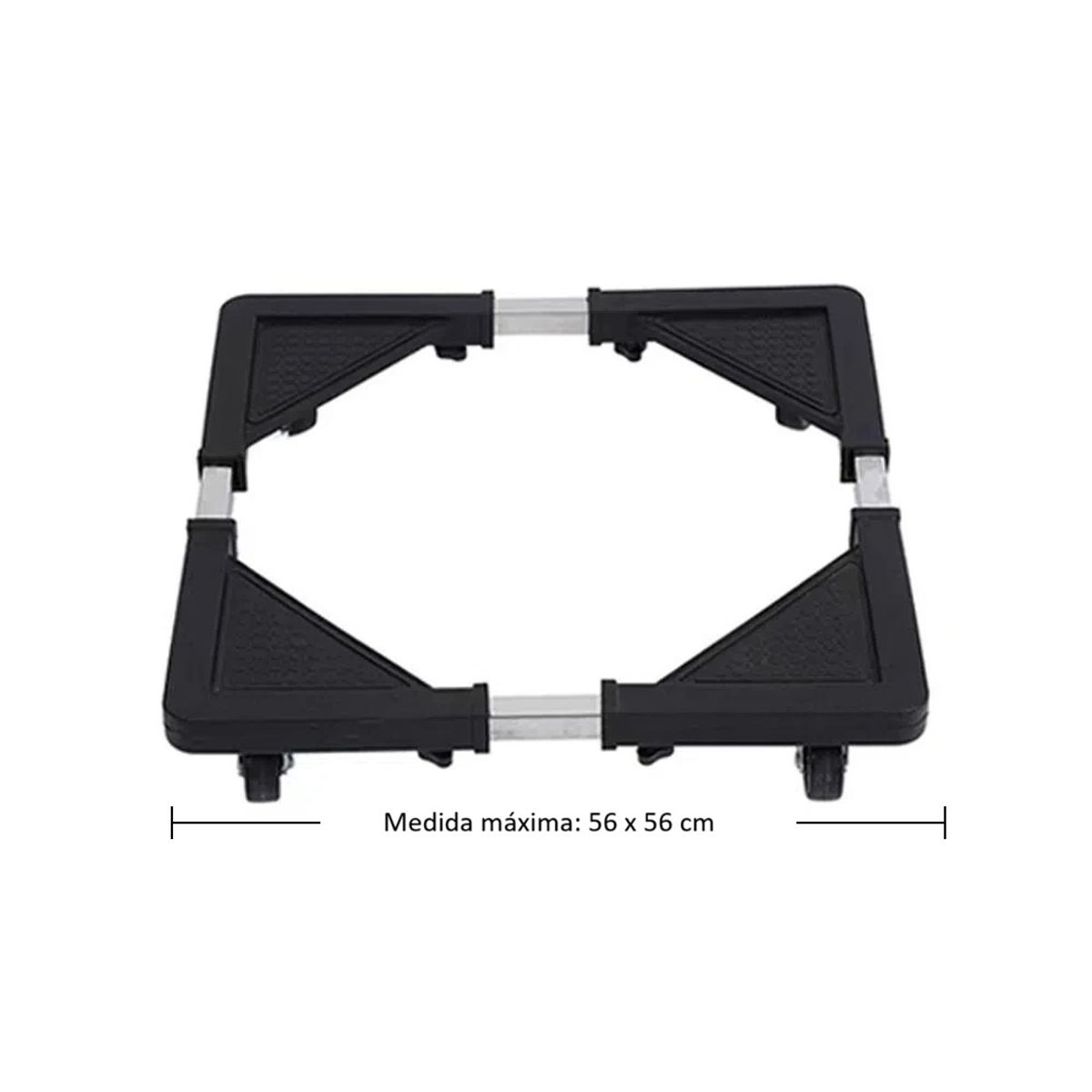 GENERICO - Base Móvil Ajustable para Lavadora y Refrigeradora Soporte Universal con Ruedas
