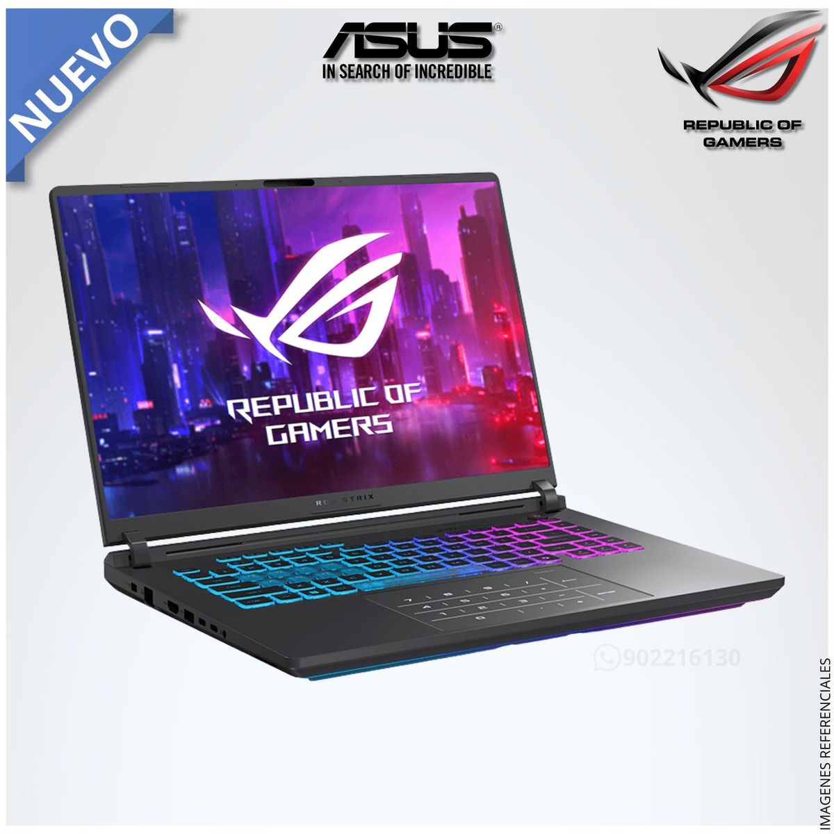 ASUS - Laptop ASUS ROG STRIX G16 G615JMR-AS74 Intel Core i7-14650HX 16GB RAM 1TB SSD GeForce RTX 5060