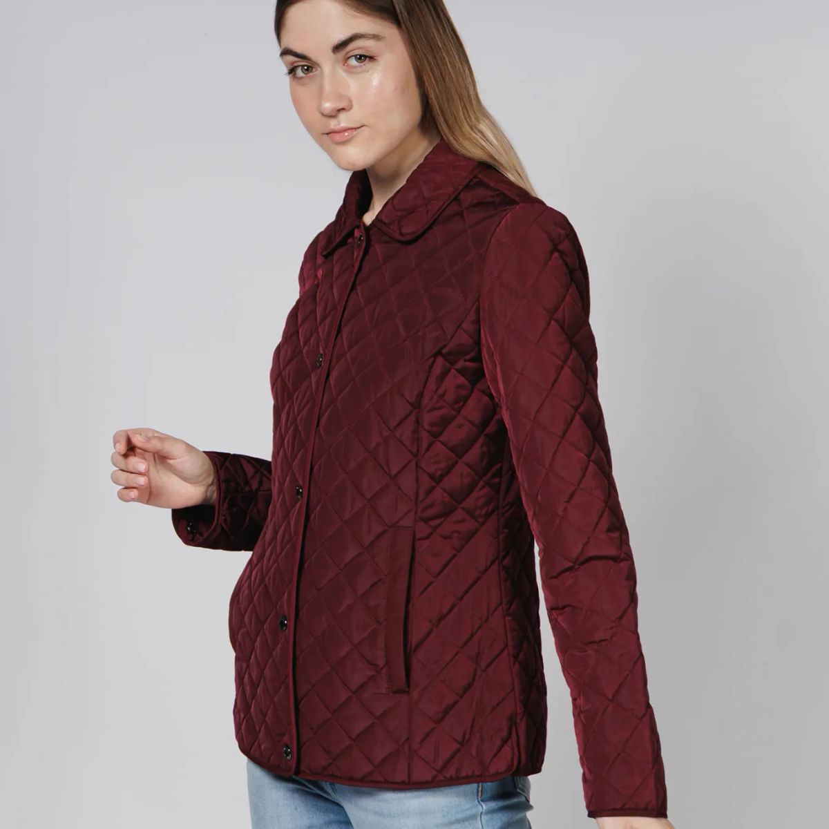 CALVIN KLEIN - CASACA MINI QUILTED BARN COAT CK