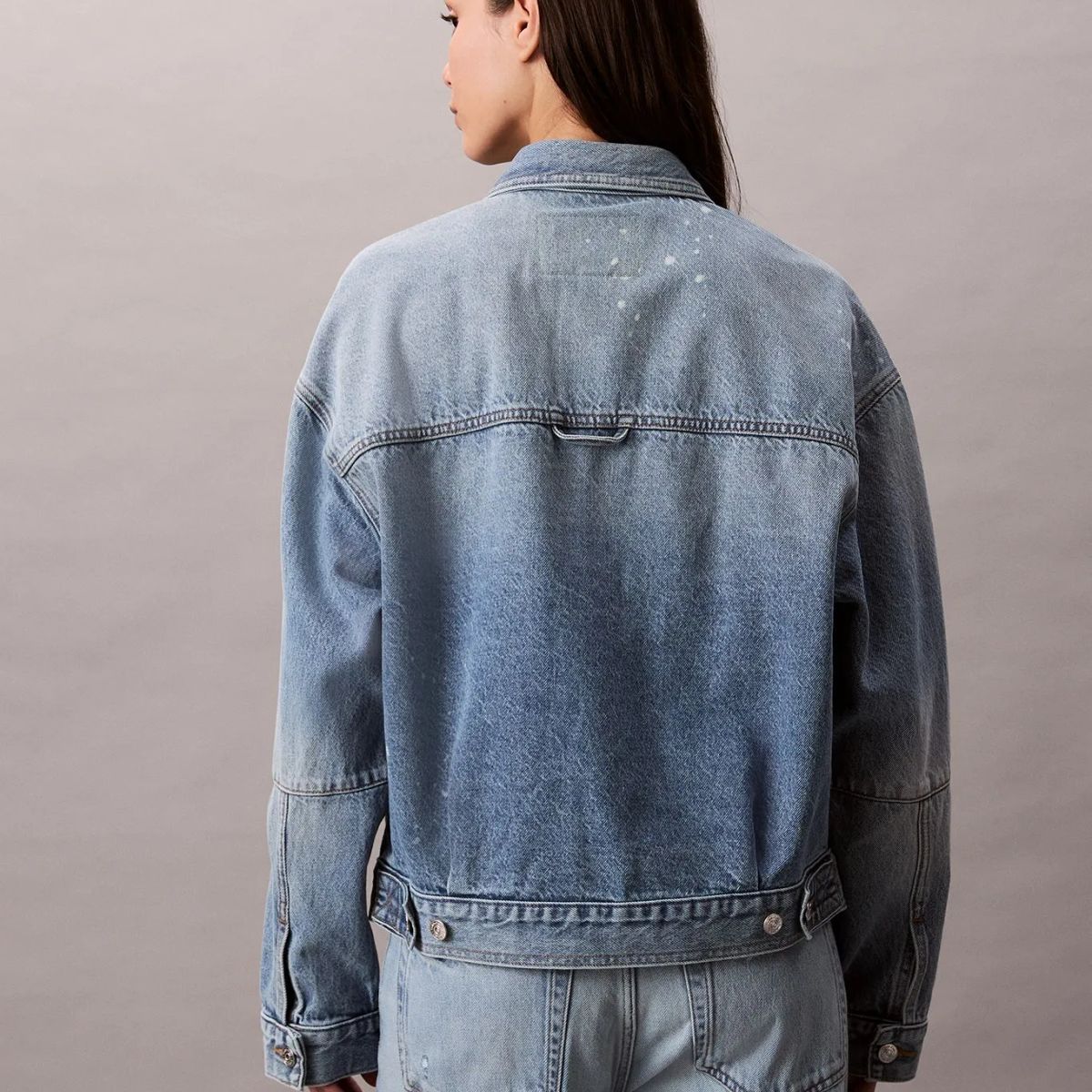 CALVIN KLEIN - CASACA DENIM JACKET RAINY BLUE