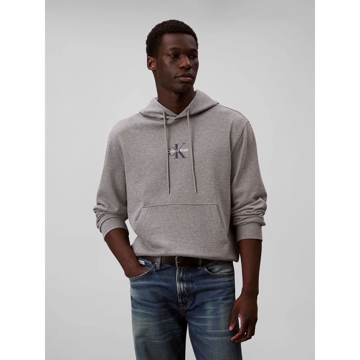 CALVIN KLEIN - SWEATSHIRT LS EU 350TERRY MICRO MONOLOGO CK