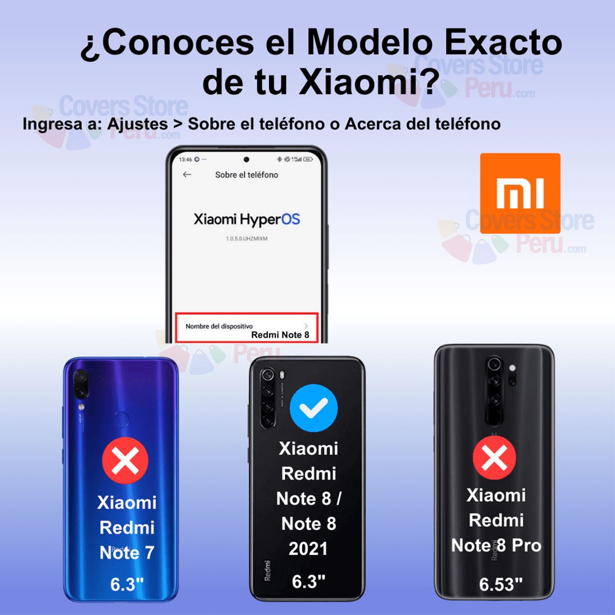 GENERICO - Funda Case para Xiaomi Redmi Note 8 Anillo Metálico Azul