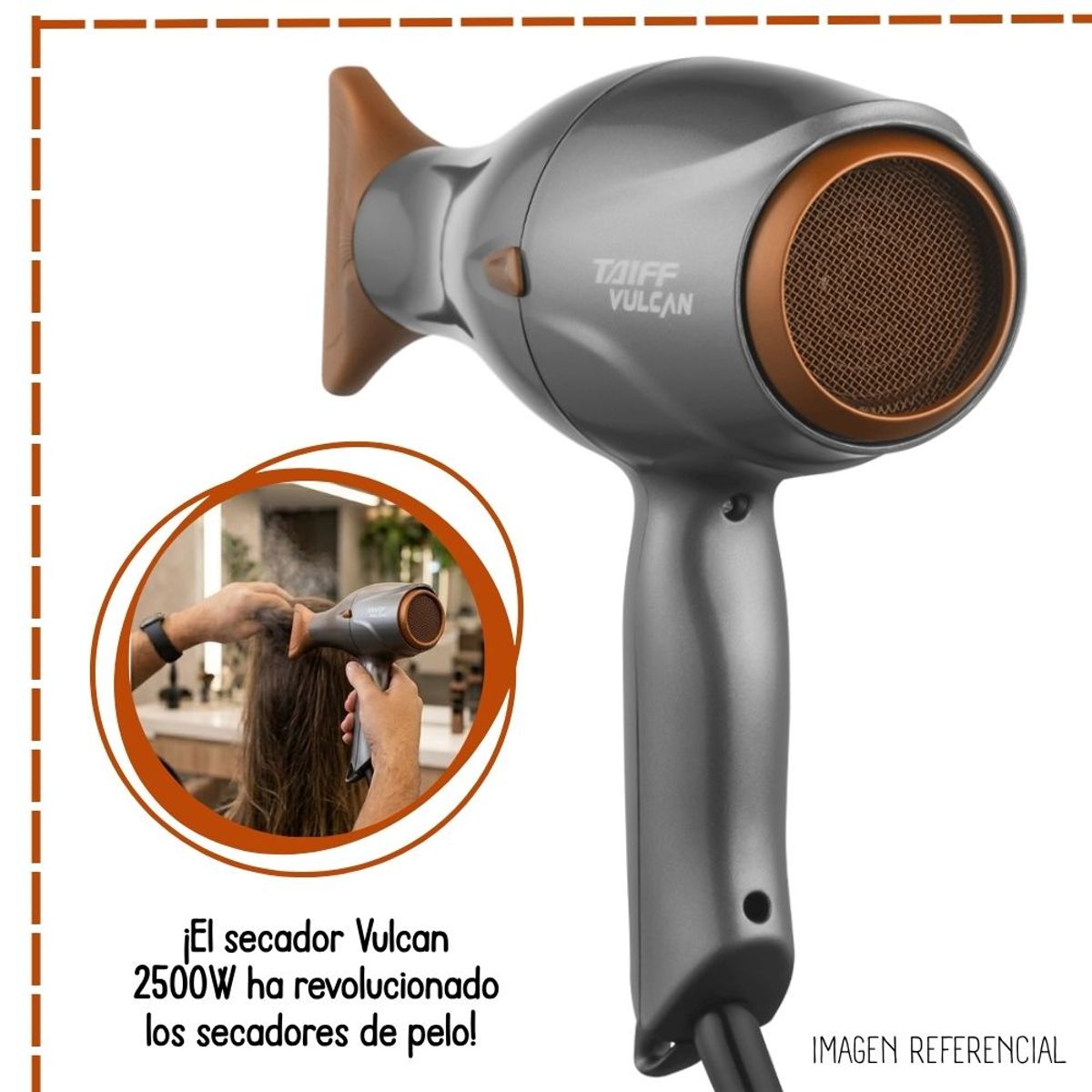 TAIFF - SECADORA DE CABELLO TAIFF VULCAN 2500W