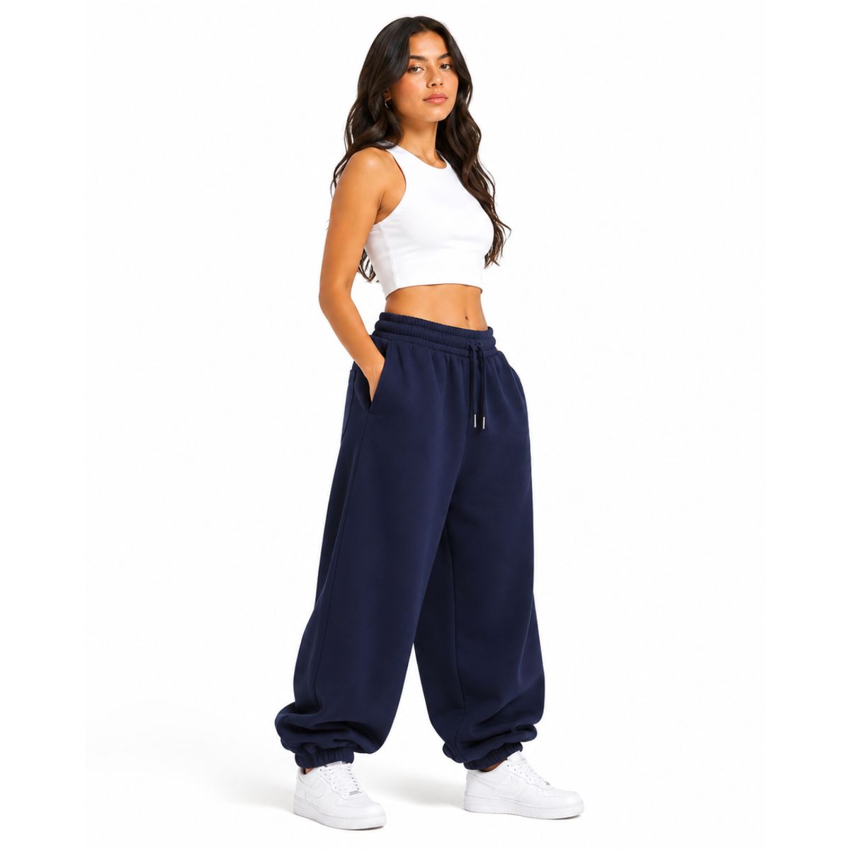 ENKI - Jogger de Franela Mujer - Suave y Cómodo